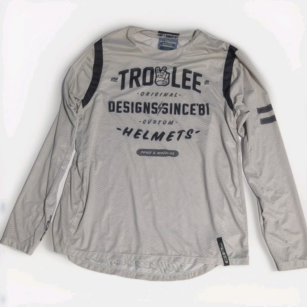 Troy Lee Designs GP Air Jersey Grey Roll Out Motocore Y2K style mens M